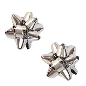 KATE SPADE • Silver Bourgeois Bow Earrings